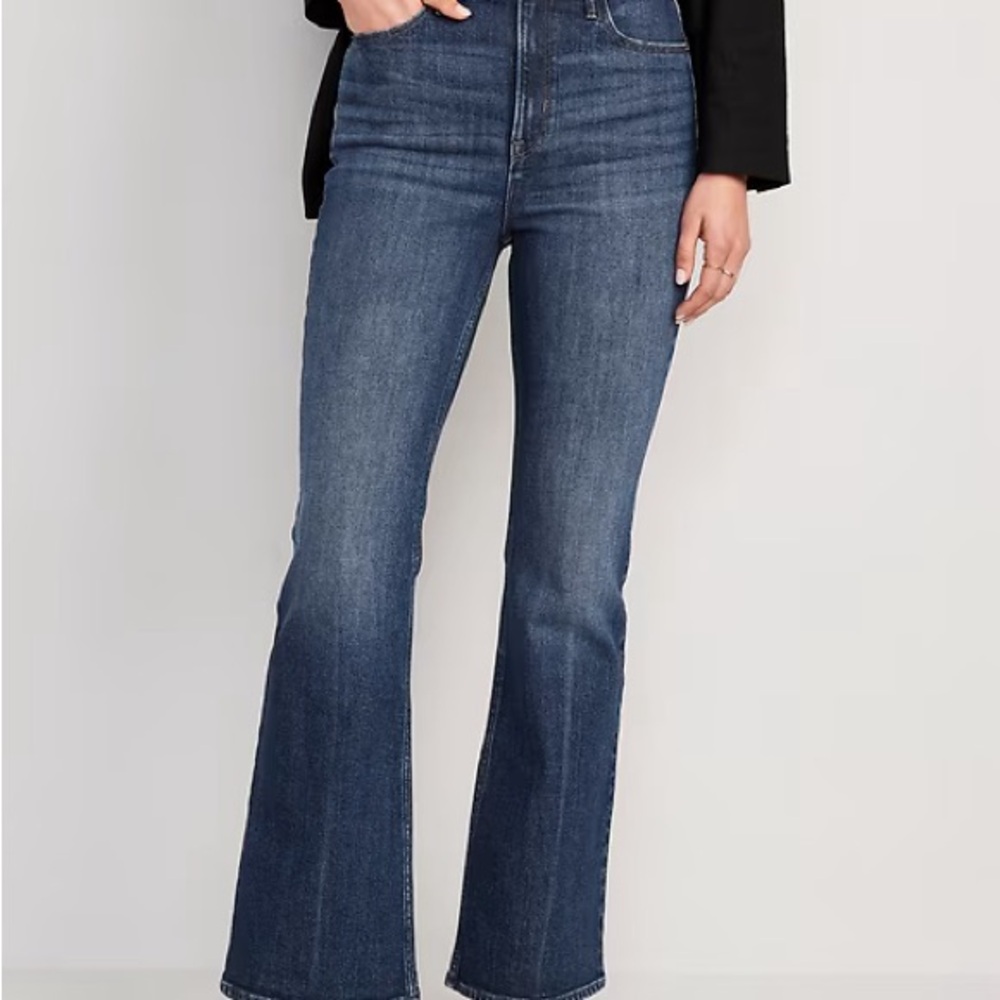 Old Navy Extra High Waist Classic Blue Women's Jeans size 6 petite